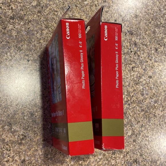 NIP 2 Canon Photo Paper Plus Glossy II PP-201 4”x6” 100 Sheets Per Package PIXMA - Picture 9 of 14